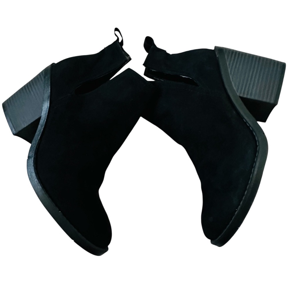 Steve Madden Ankle Boot Women 8 M Black Leather Suede Cutout Bootie
Sharini New